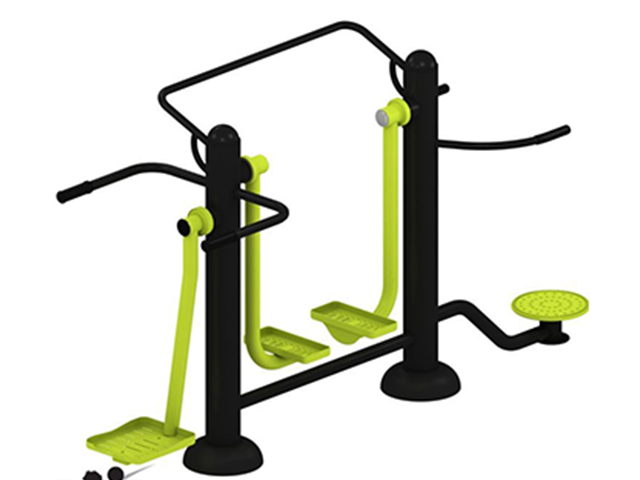 Açık Hava Çoklu Spor Aletleri / Açık Hava Çoklu Spor Aleti Yürüyüş Aleti, Yan Salınım ve Ayakta Bel Esnetme - 81405